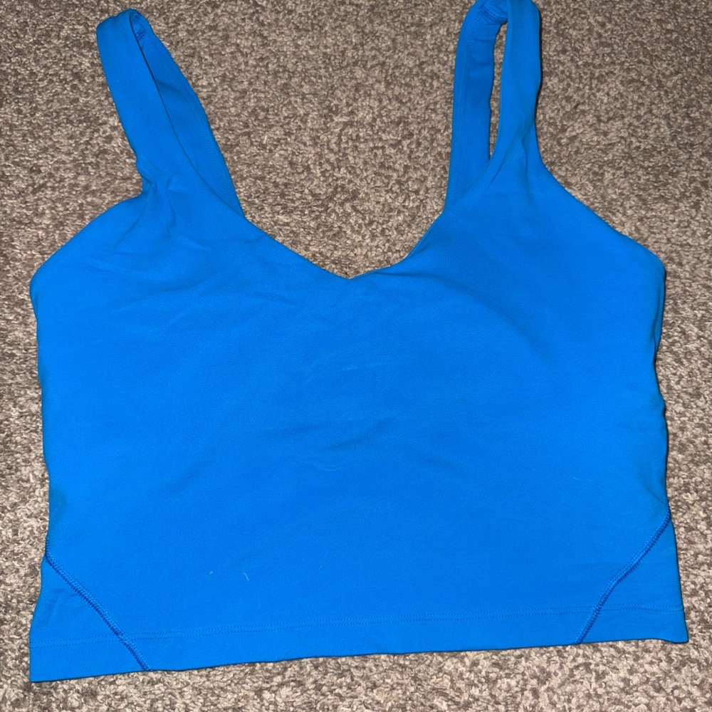 lululemon athletica Blue Crop Top